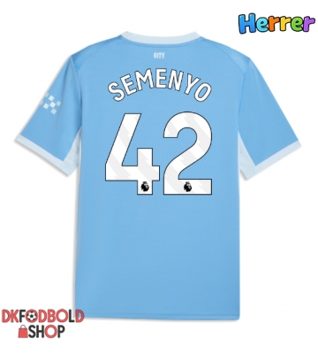 Manchester City Antoine Semenyo #42 Hjemmebanetrøje 2026-27 Kort ærmer Manchester City Antoine Semenyo #42 Hjemmebanetrøje 2026-27 Kort ærmer